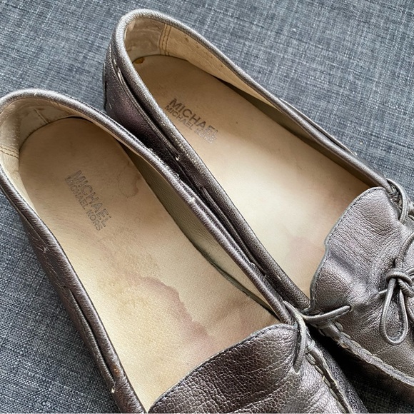 Michael Kors Sutton Metallic Moccasin Loafers Flats - Picture 10 of 10